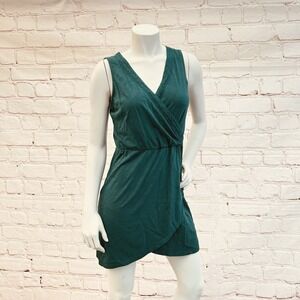 Mermaid Moment Blue Sleeveless Wrap Dress Roxy Size S